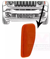 VAN WEZEL 2128901 -  Фонарь указателя поворота